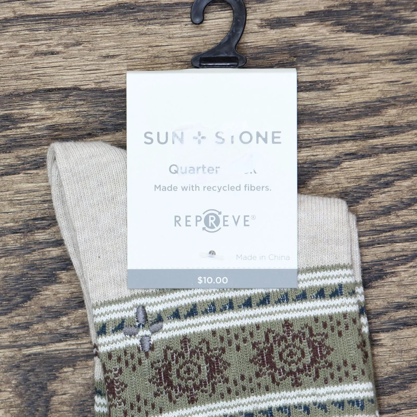 Sun   Stone Men's Holiday Ankle Half Calf Socks