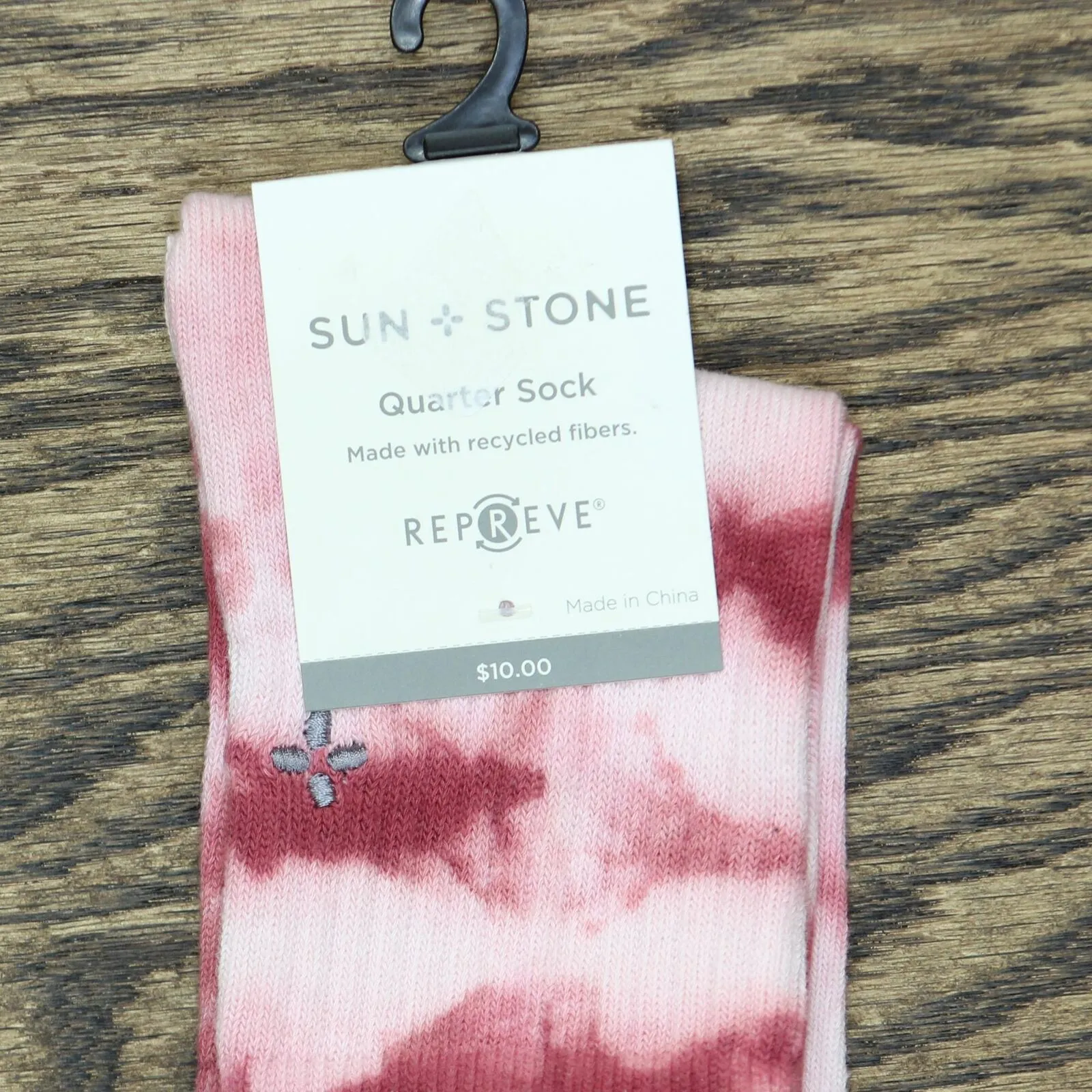 Sun   Stone Men's Tie-Dyed Ankle Half Calf Socks
