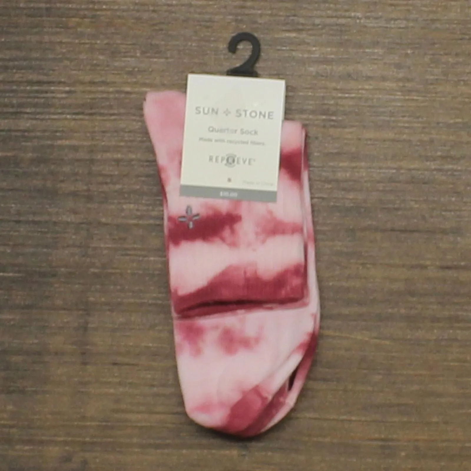 Sun   Stone Men's Tie-Dyed Ankle Half Calf Socks