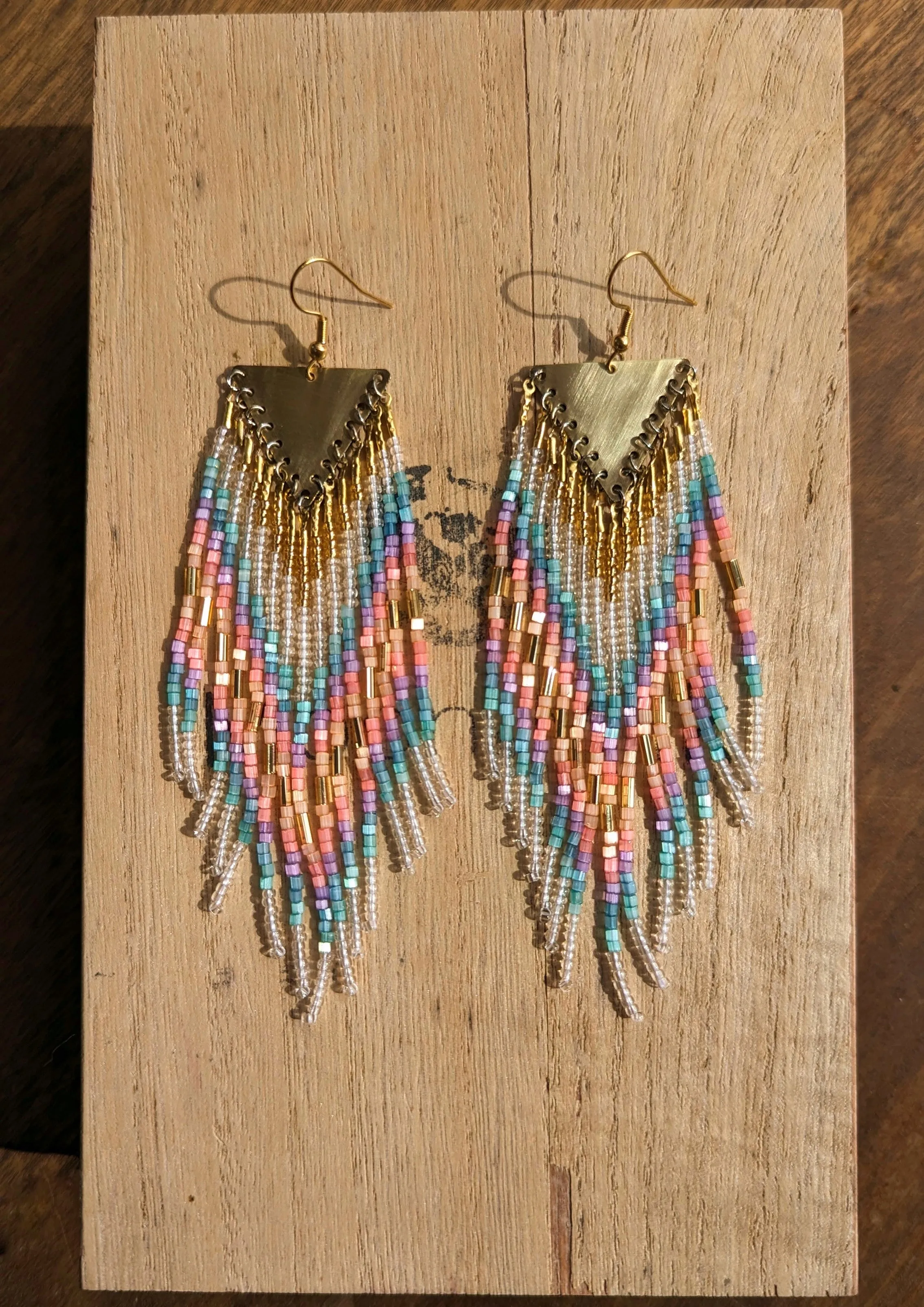 Sunkissed Unicorn 🦄 Fringe Beaded Earrings