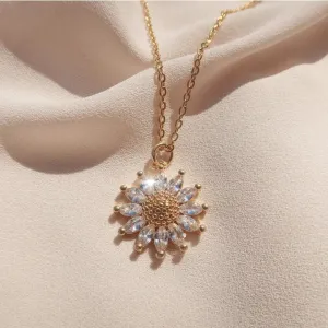 Sunnyside Sunflower Necklace