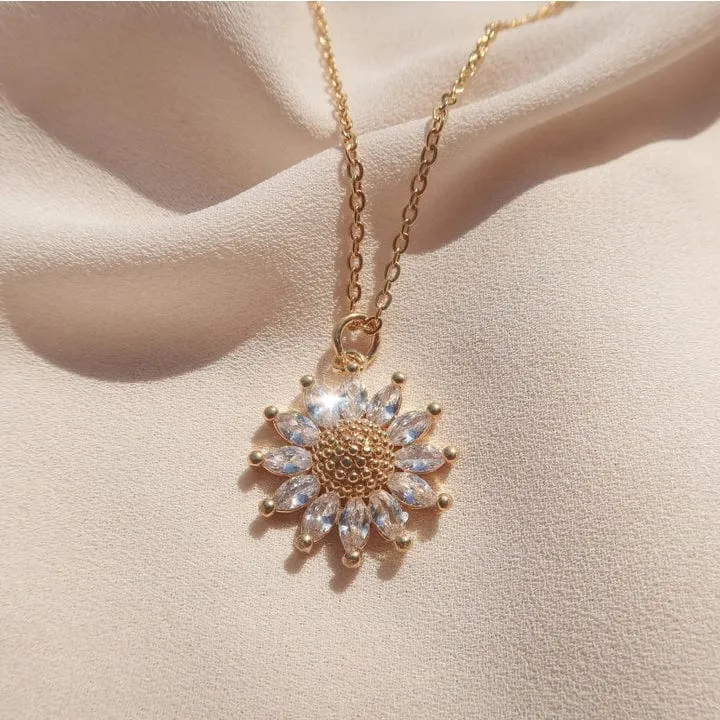 Sunnyside Sunflower Necklace