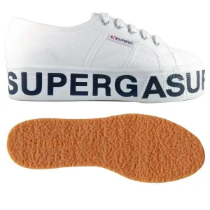 Superga White Thick Sole Sneaker