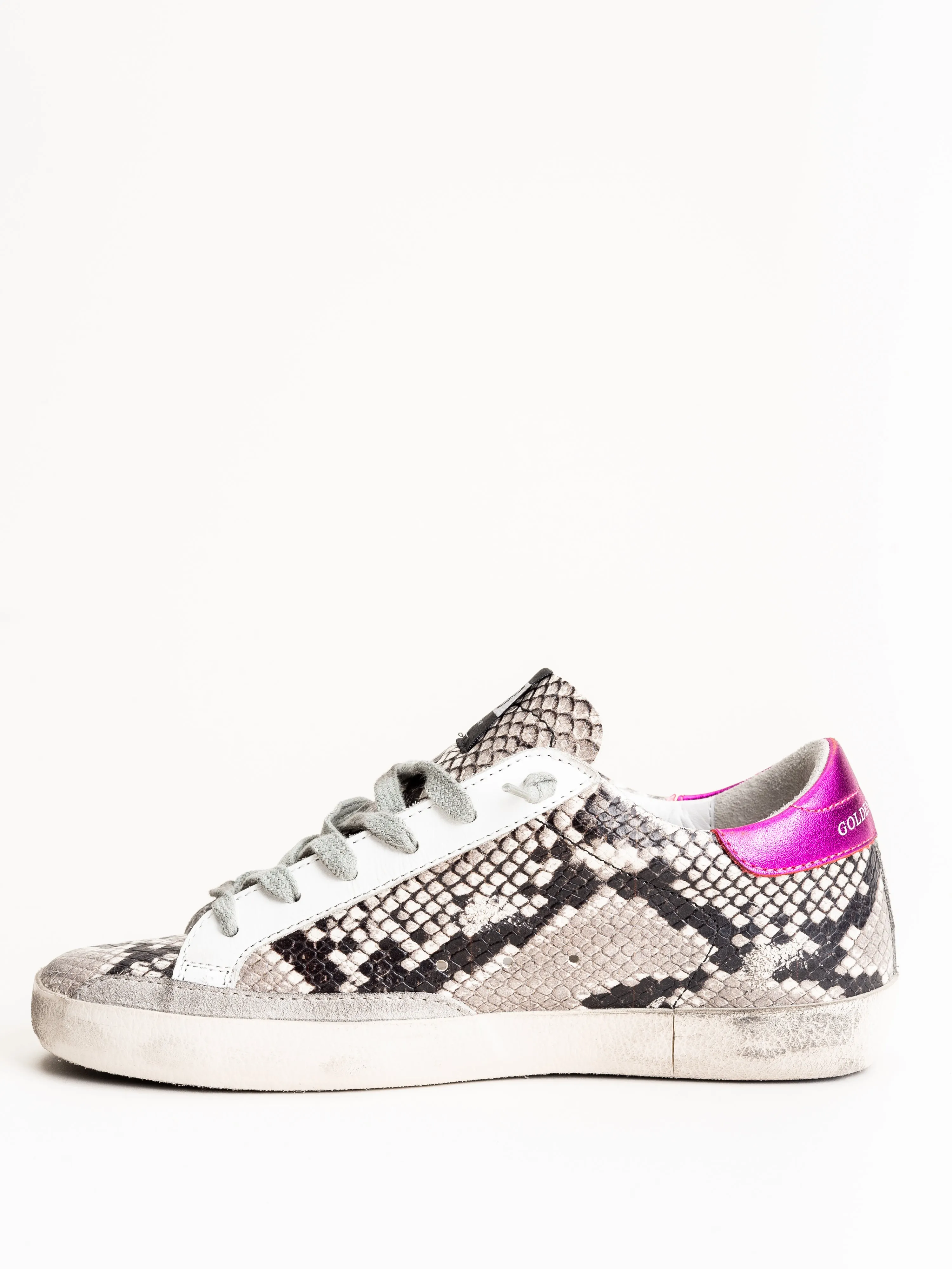 superstar sneaker - natural snake print