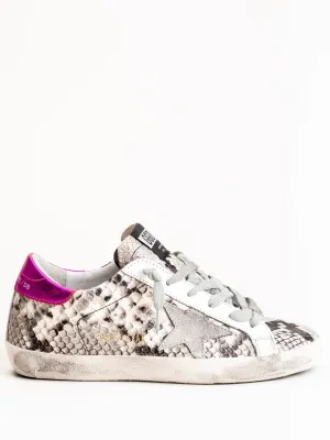 superstar sneaker - natural snake print