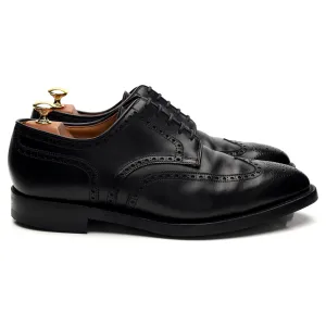 'Swansea' Black Leather Derby Brogue UK 9.5 G