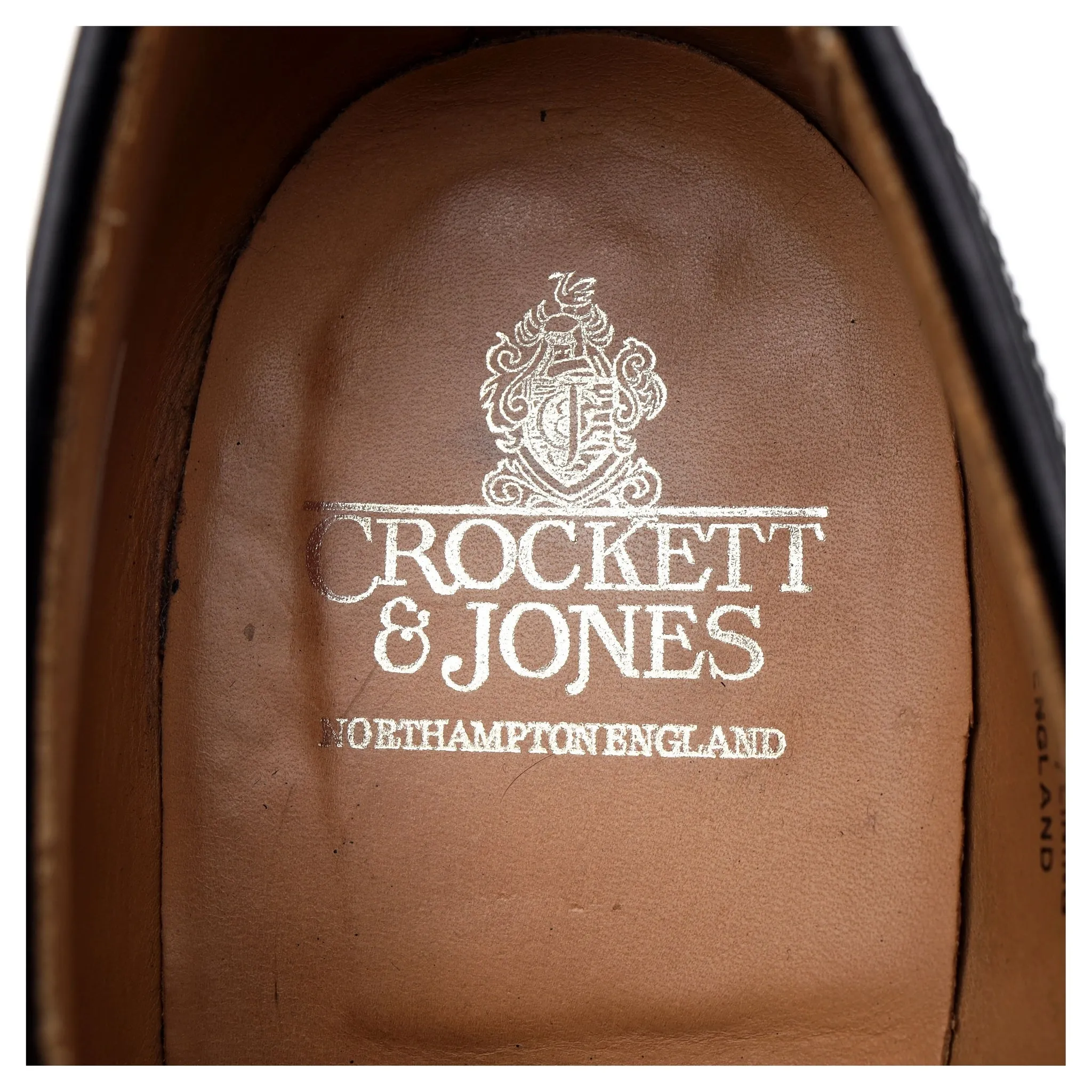 'Swansea' Black Leather Derby Brogue UK 9.5 G