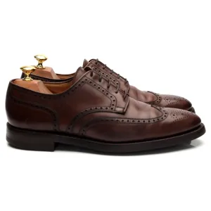 'Swansea' Dark Brown Leather Derby Brogue UK 8 E