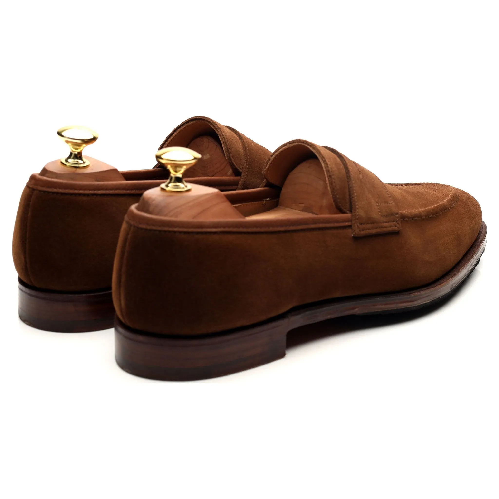 'Sydney' Snuff Brown Suede Loafers UK 8 E