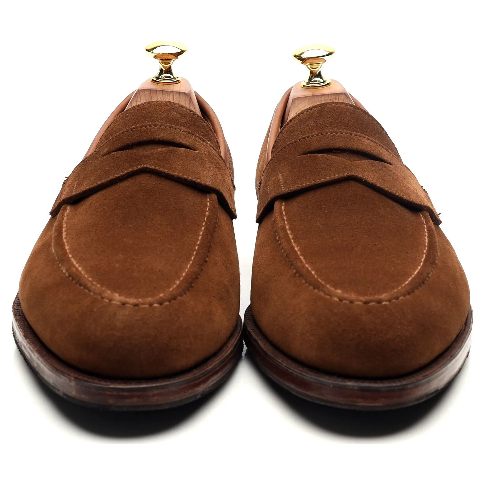 'Sydney' Snuff Brown Suede Loafers UK 8 E