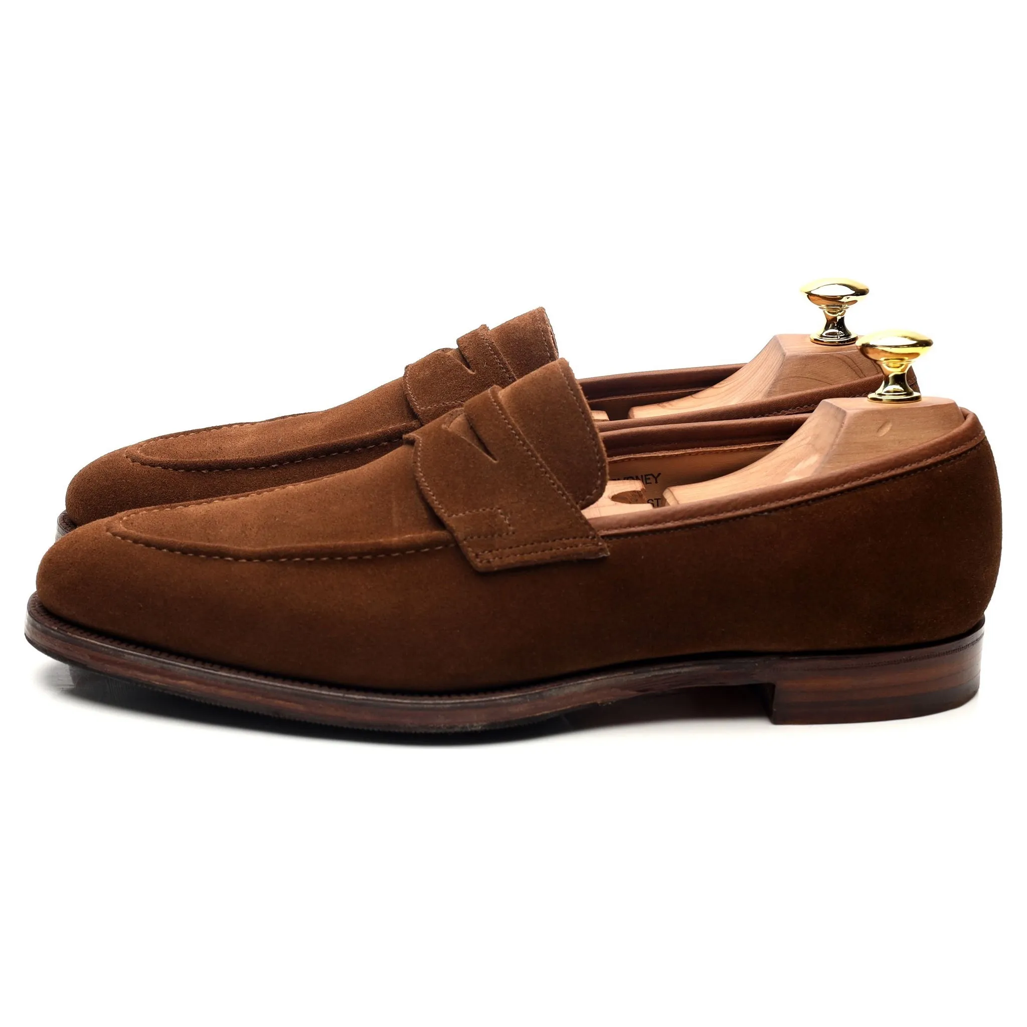 'Sydney' Snuff Brown Suede Loafers UK 8 E