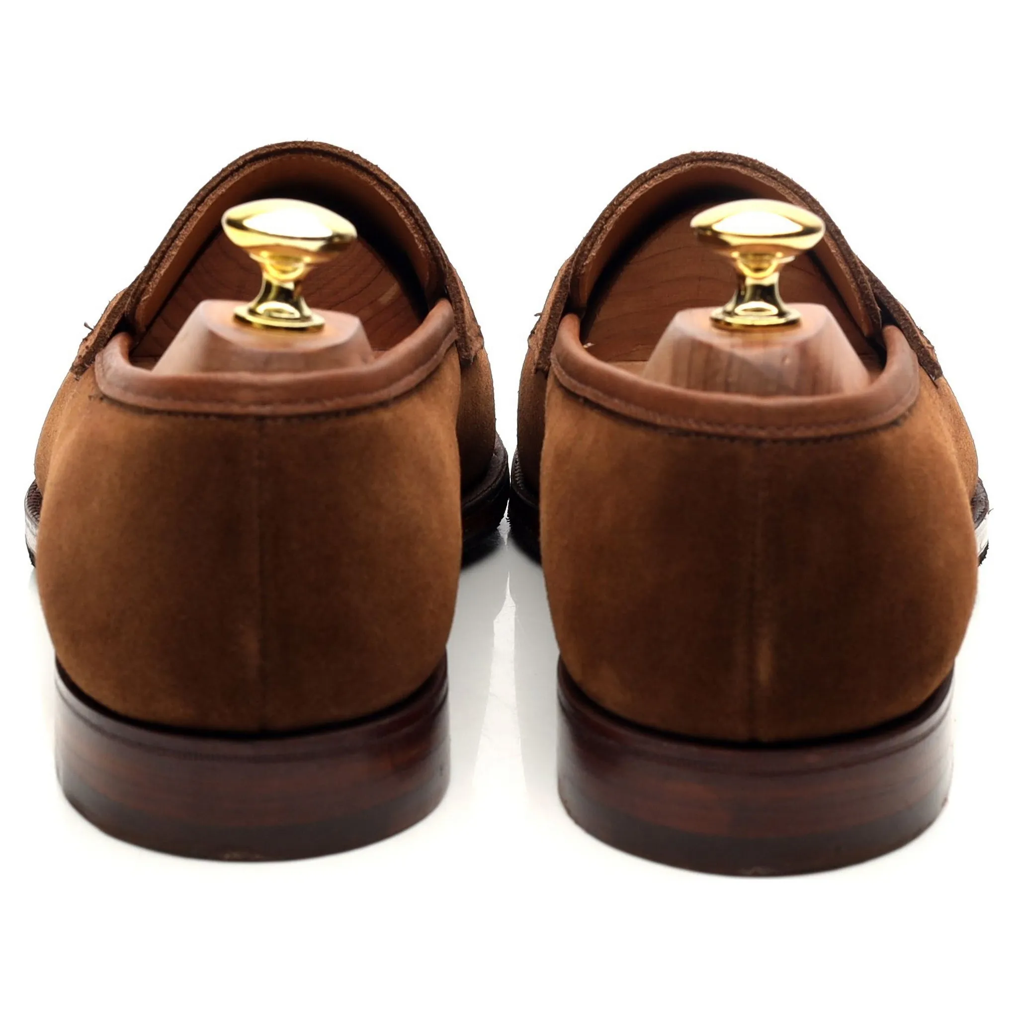 'Sydney' Snuff Brown Suede Loafers UK 8 E