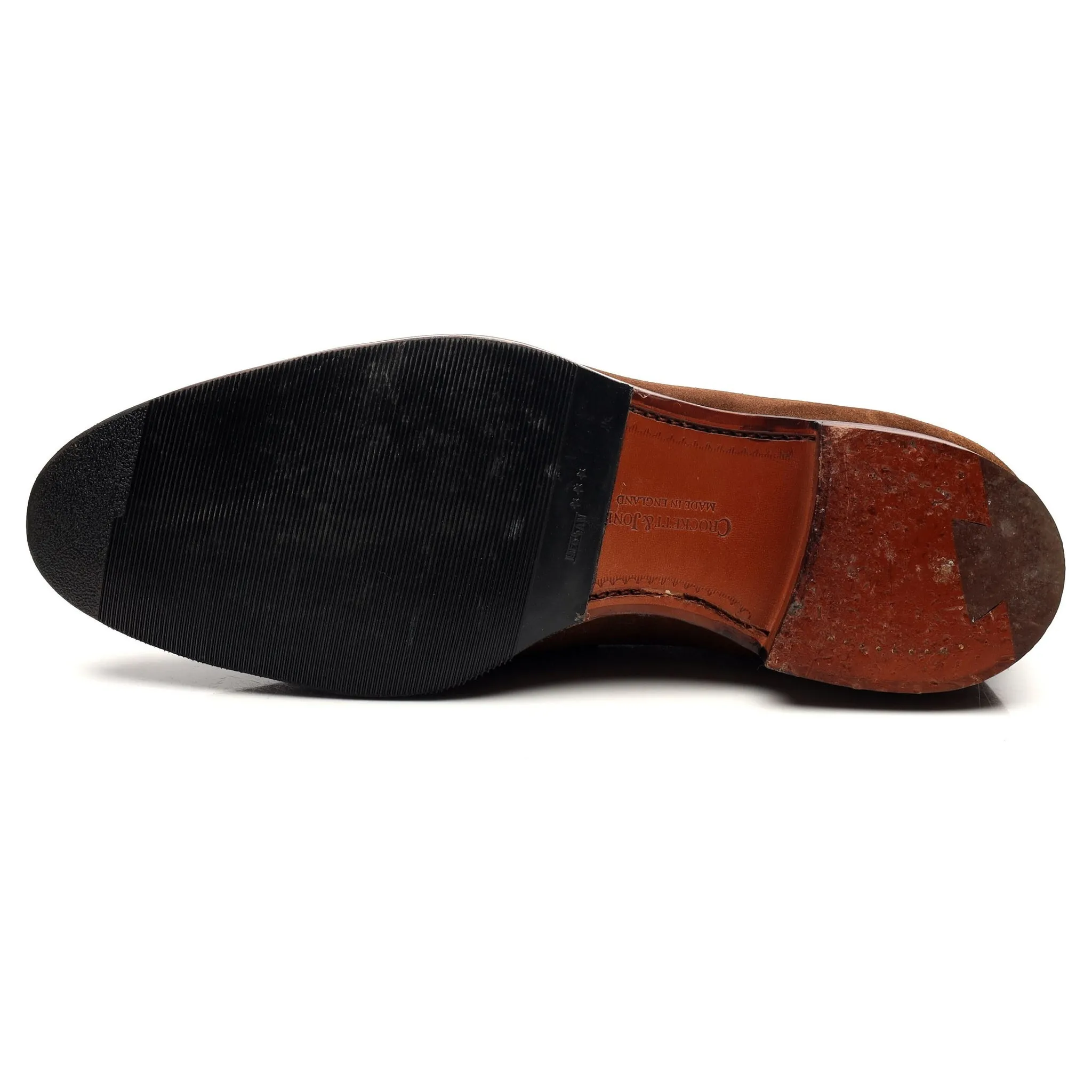 'Sydney' Snuff Brown Suede Loafers UK 8 E