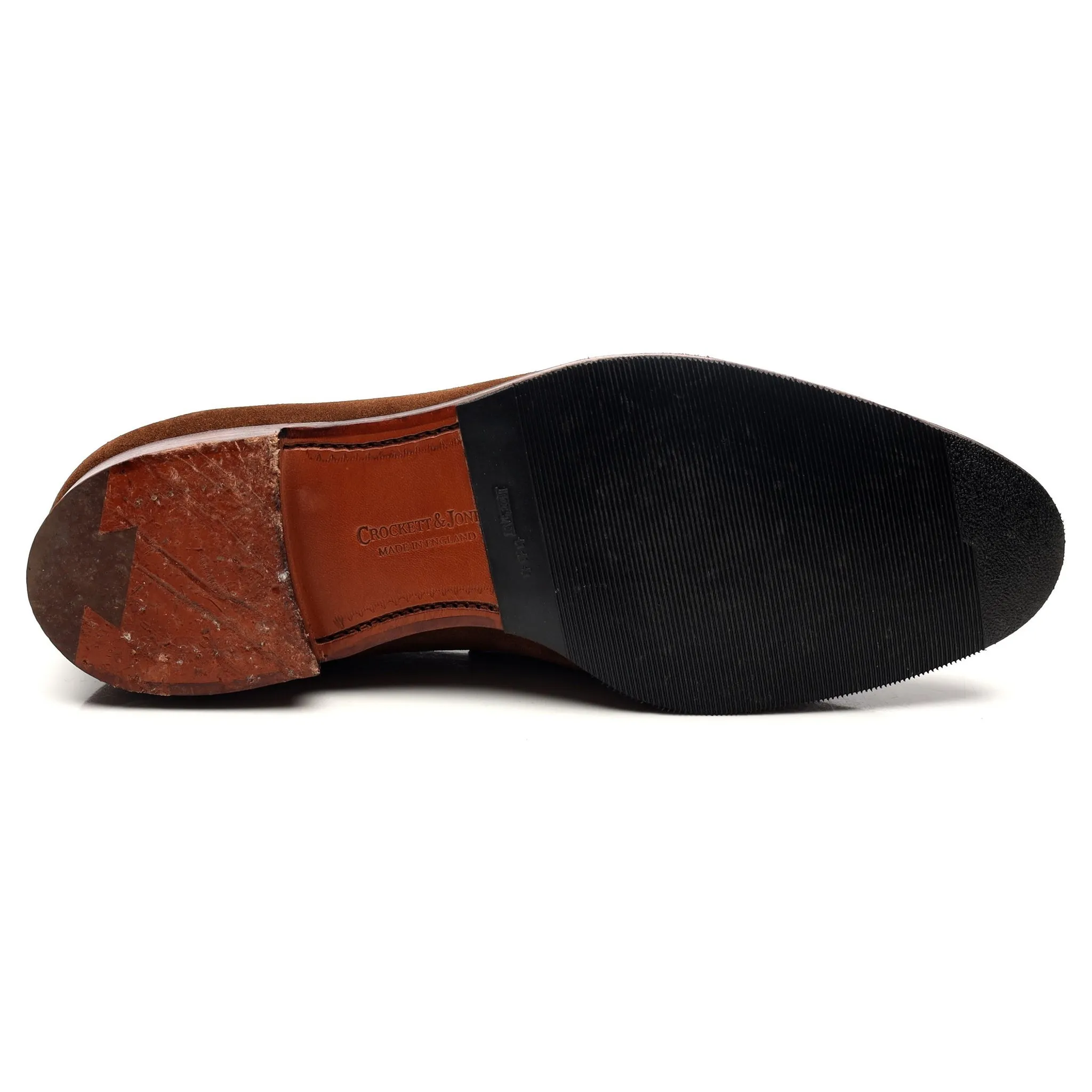 'Sydney' Snuff Brown Suede Loafers UK 8 E