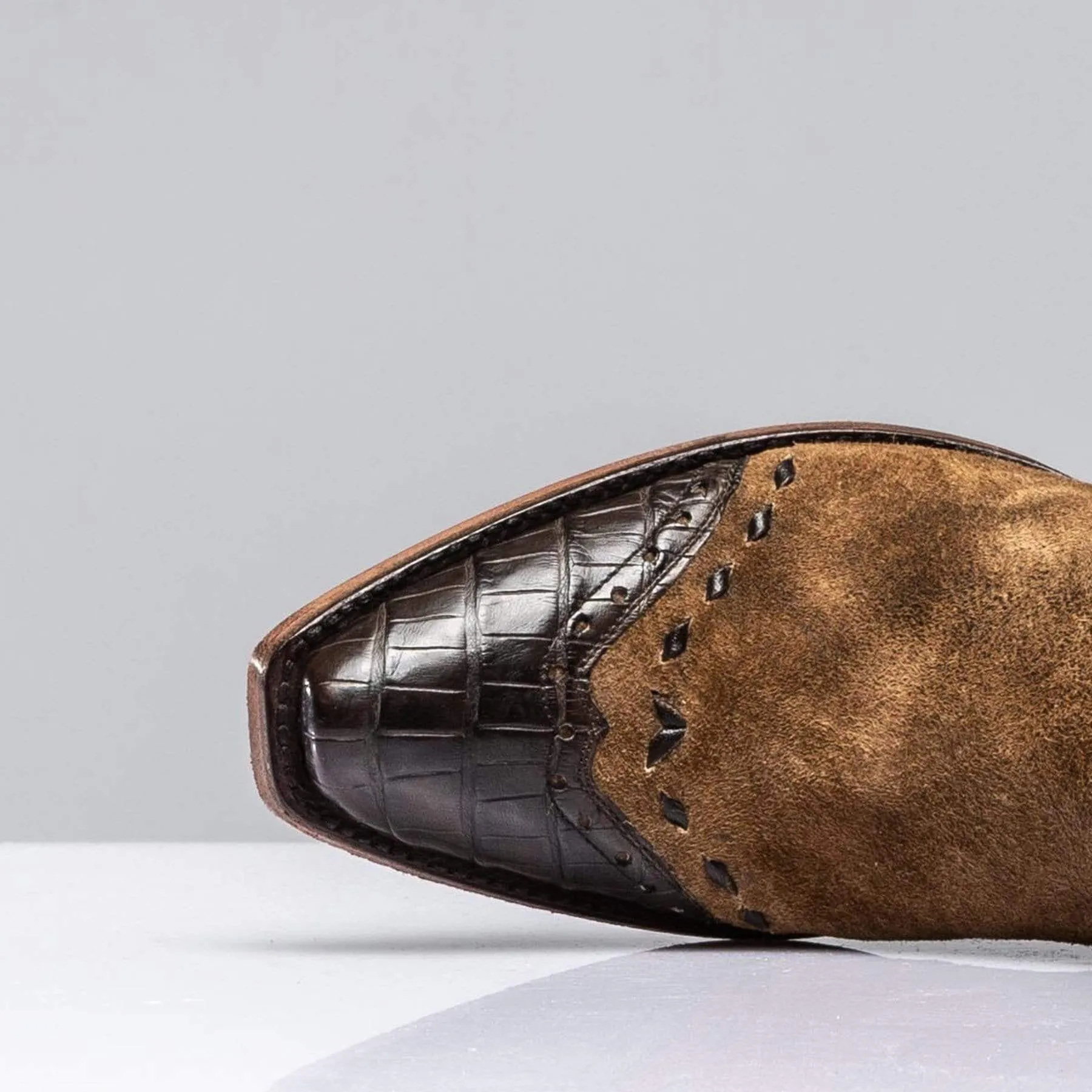 Tall Distressed Camel Boot