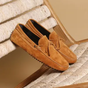 Tan Suede Ophelia Driving Loafers - Loafers Shoes
