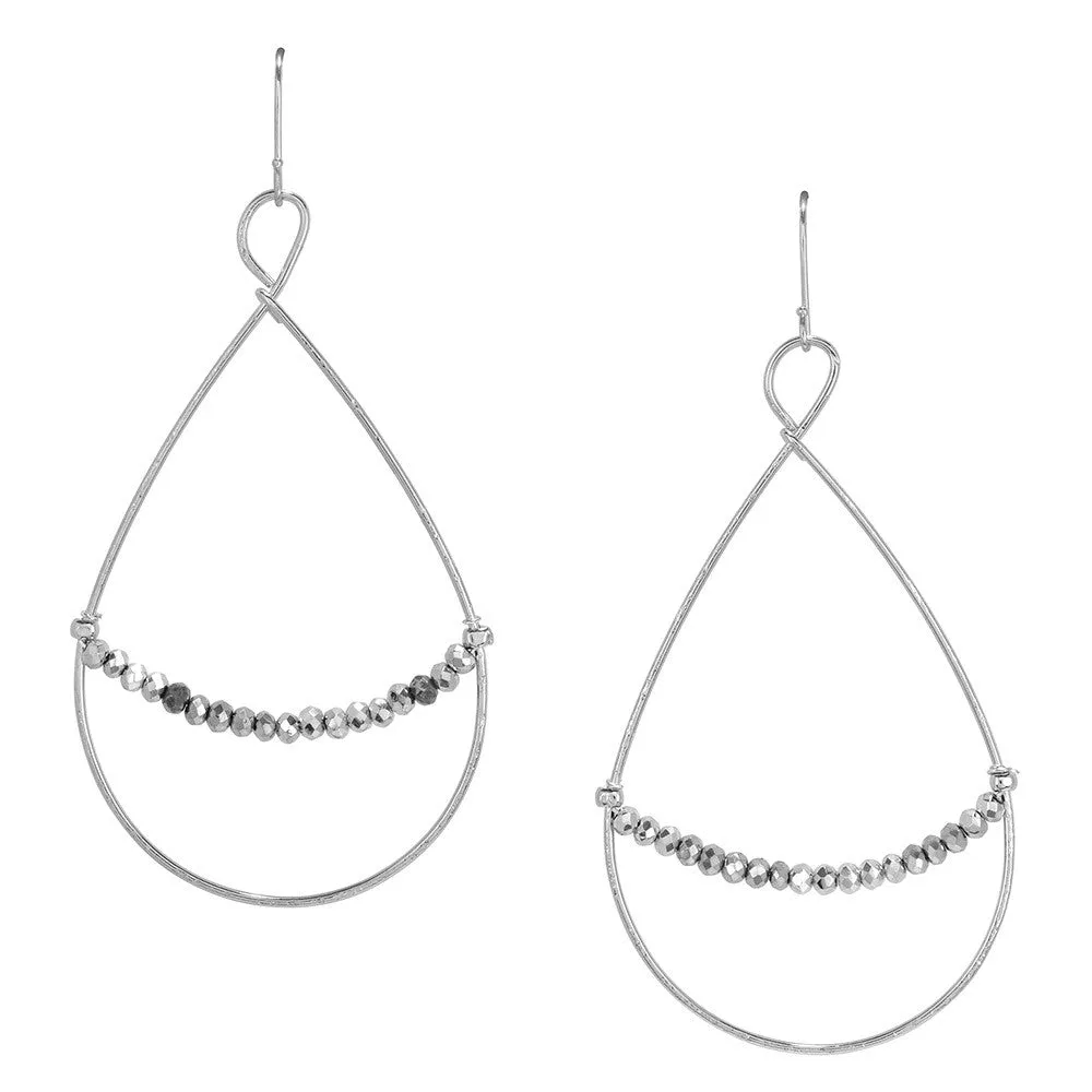Tear Drop Golden Gate Earrings
