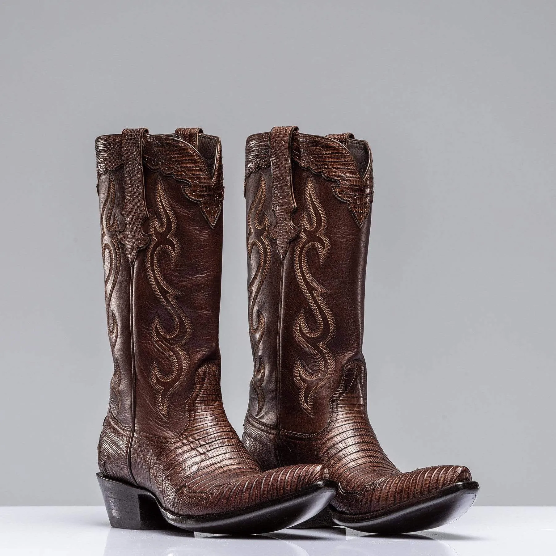 Teju Lizard Cowboy Boots