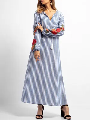 Temperament Commuter Women's Middle Eastern Muslim Robe Dress