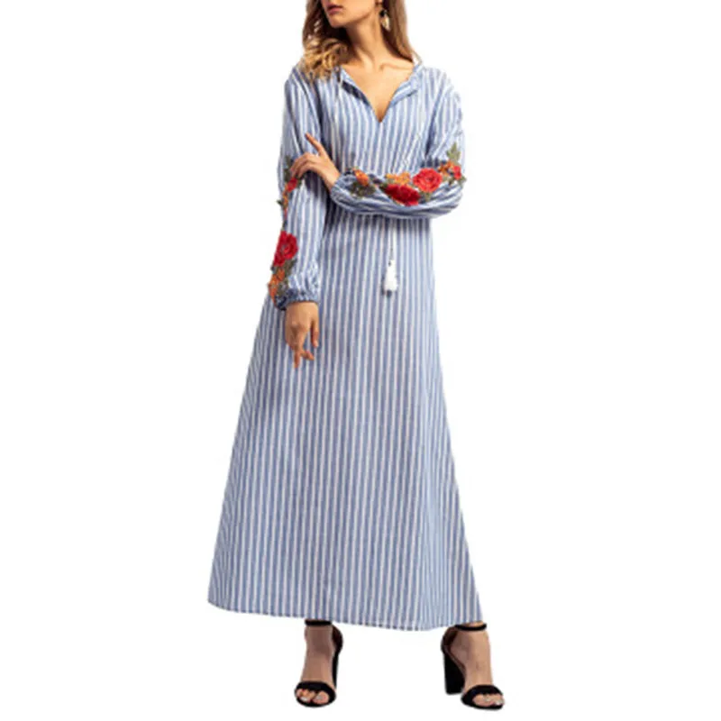 Temperament Commuter Women's Middle Eastern Muslim Robe Dress