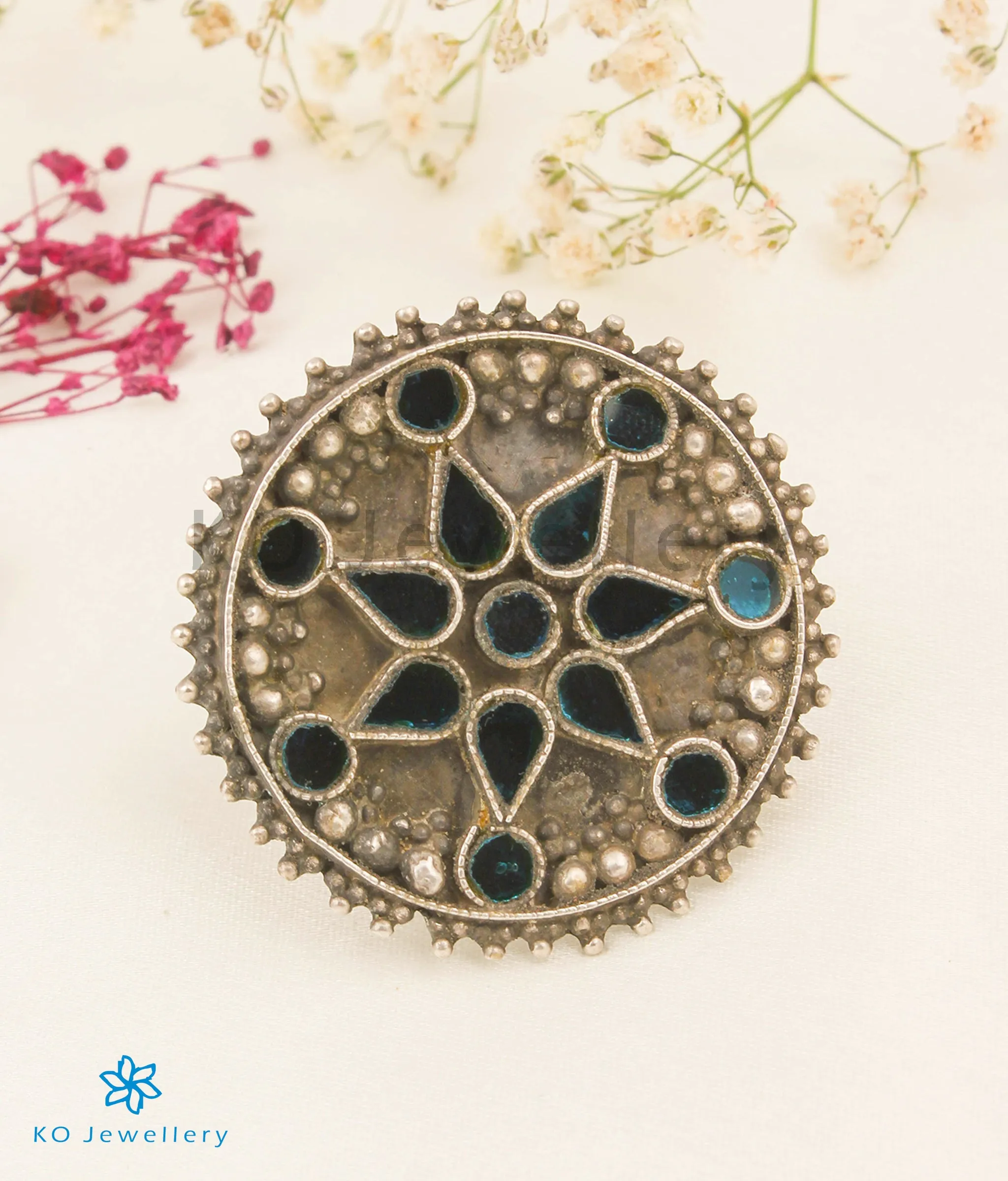 The Mahruk Silver Statement Open Finger Ring