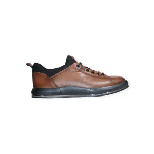 The Marcomen Casual Leather Shoes Brown