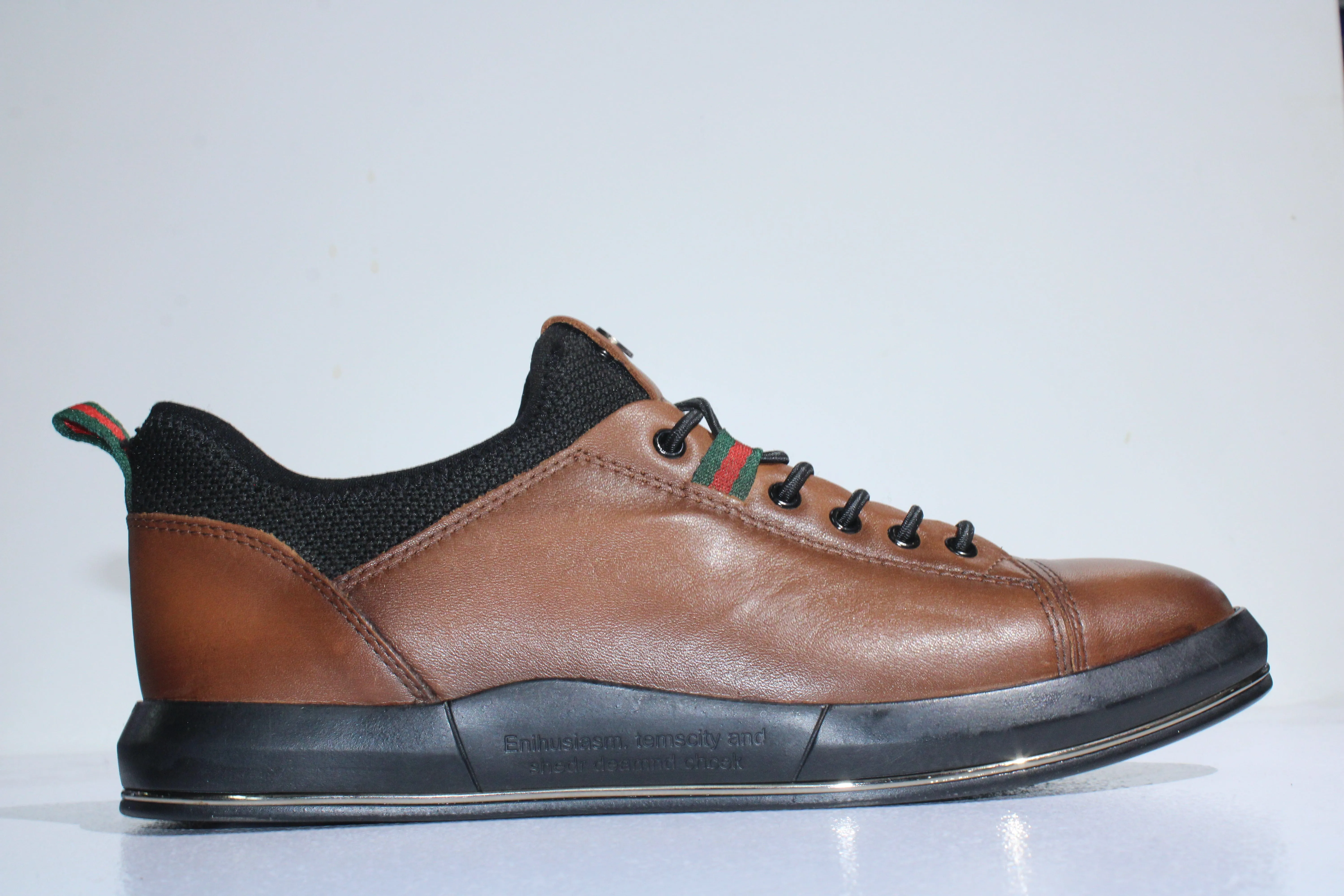 The Marcomen Casual Leather Shoes Brown