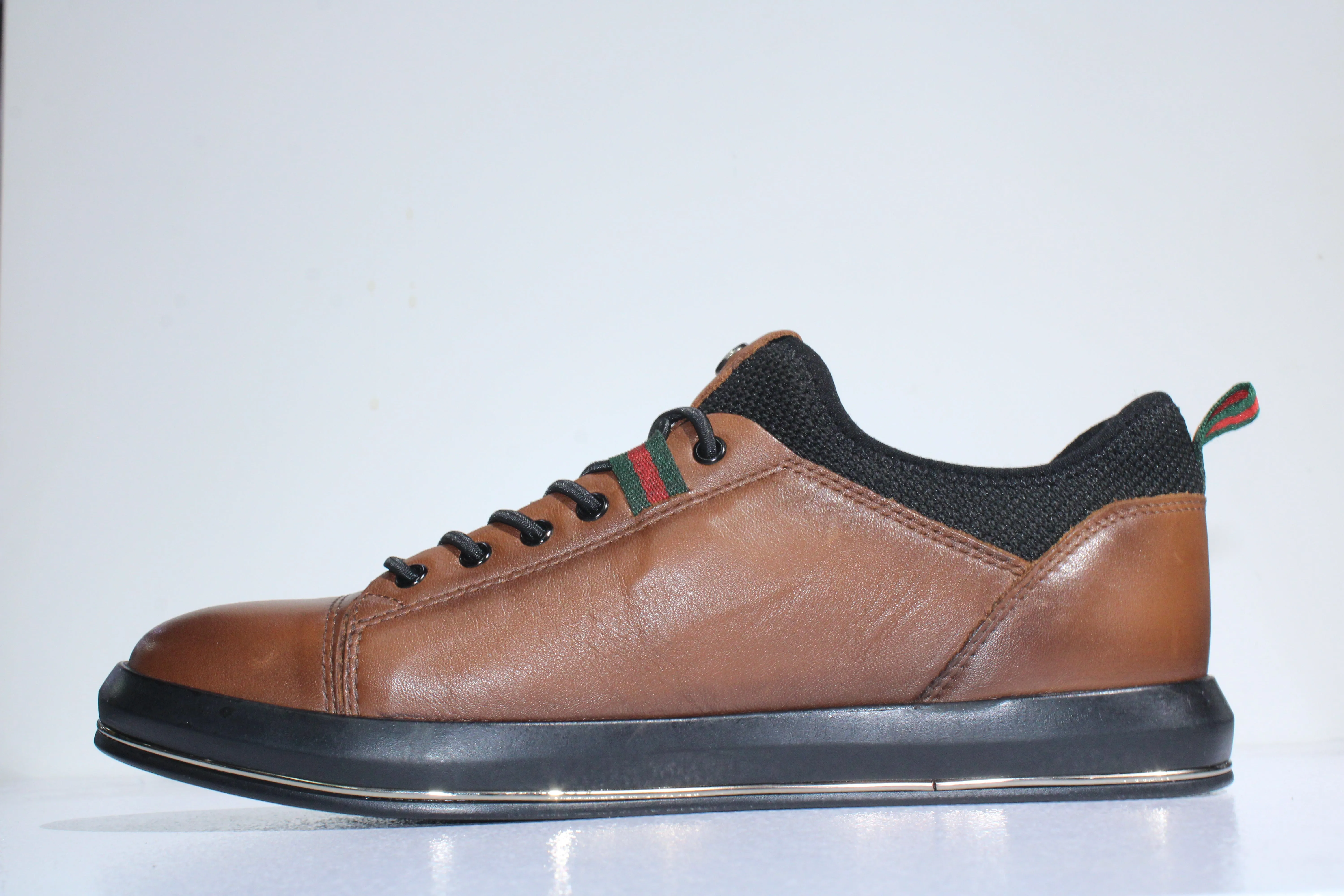 The Marcomen Casual Leather Shoes Brown