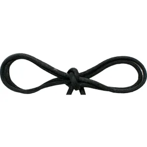 Thin Round Dress 1/8" - Black (12 Pair Pack) Shoelaces
