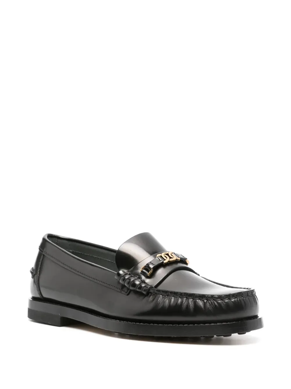 Tod's chain-detail leather loafers