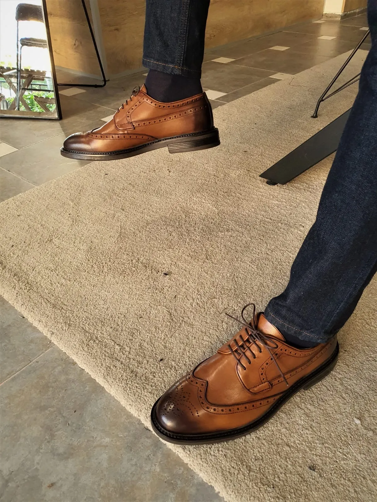 Torino Tan Wingtip Oxfords: Unmatched Elegance for Any Occasion