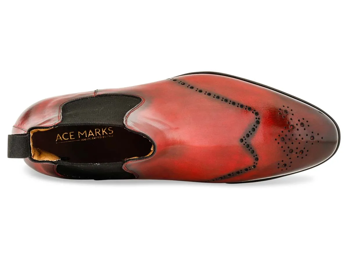 Trevor Chelsea Boot Wingtip in Diablo Nicol