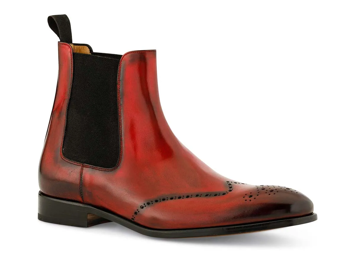 Trevor Chelsea Boot Wingtip in Diablo Nicol