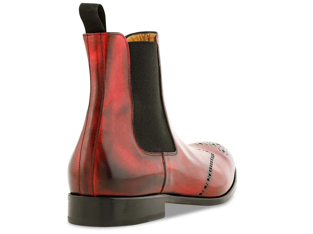 Trevor Chelsea Boot Wingtip in Diablo Nicol