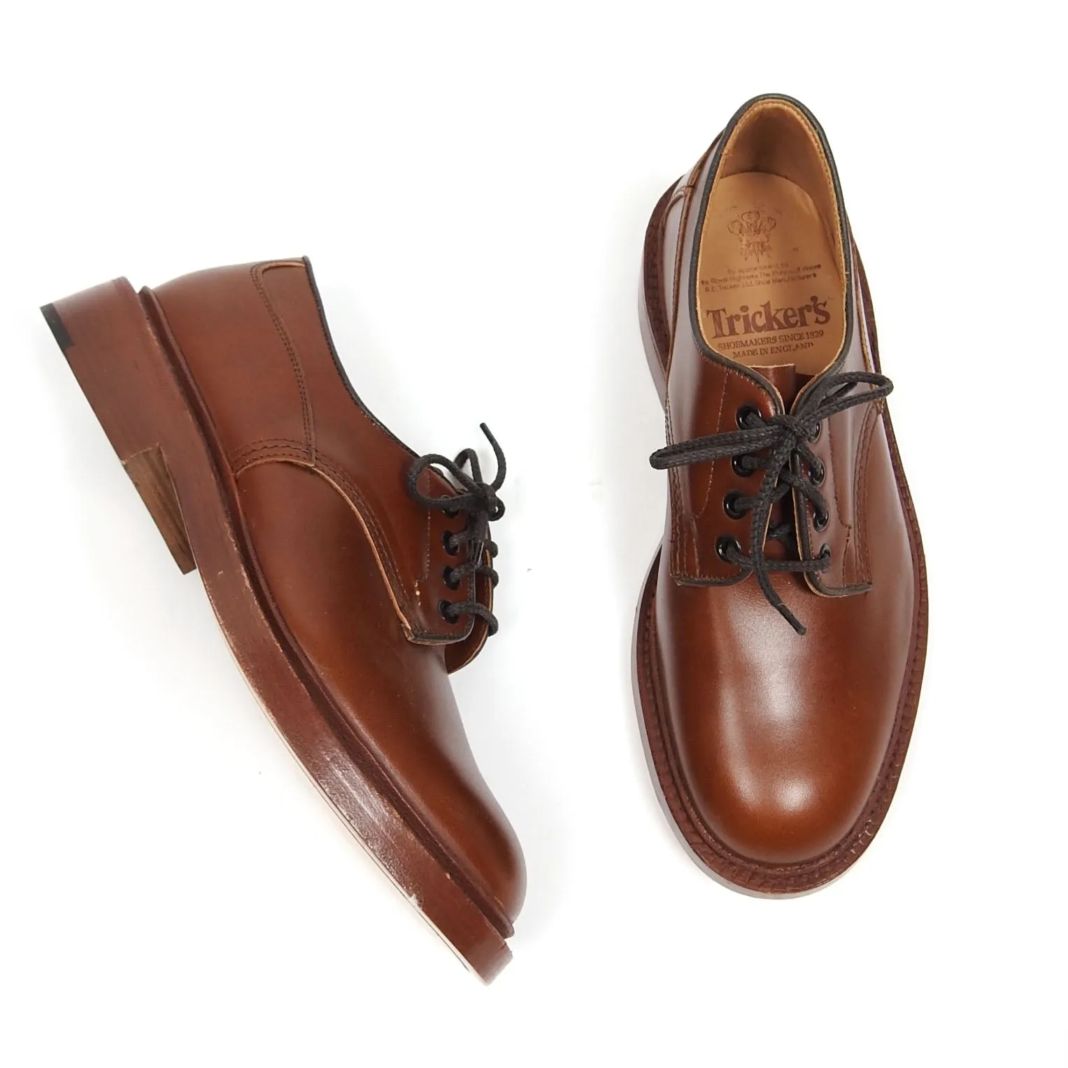Trickers Plain Derby Fit US8