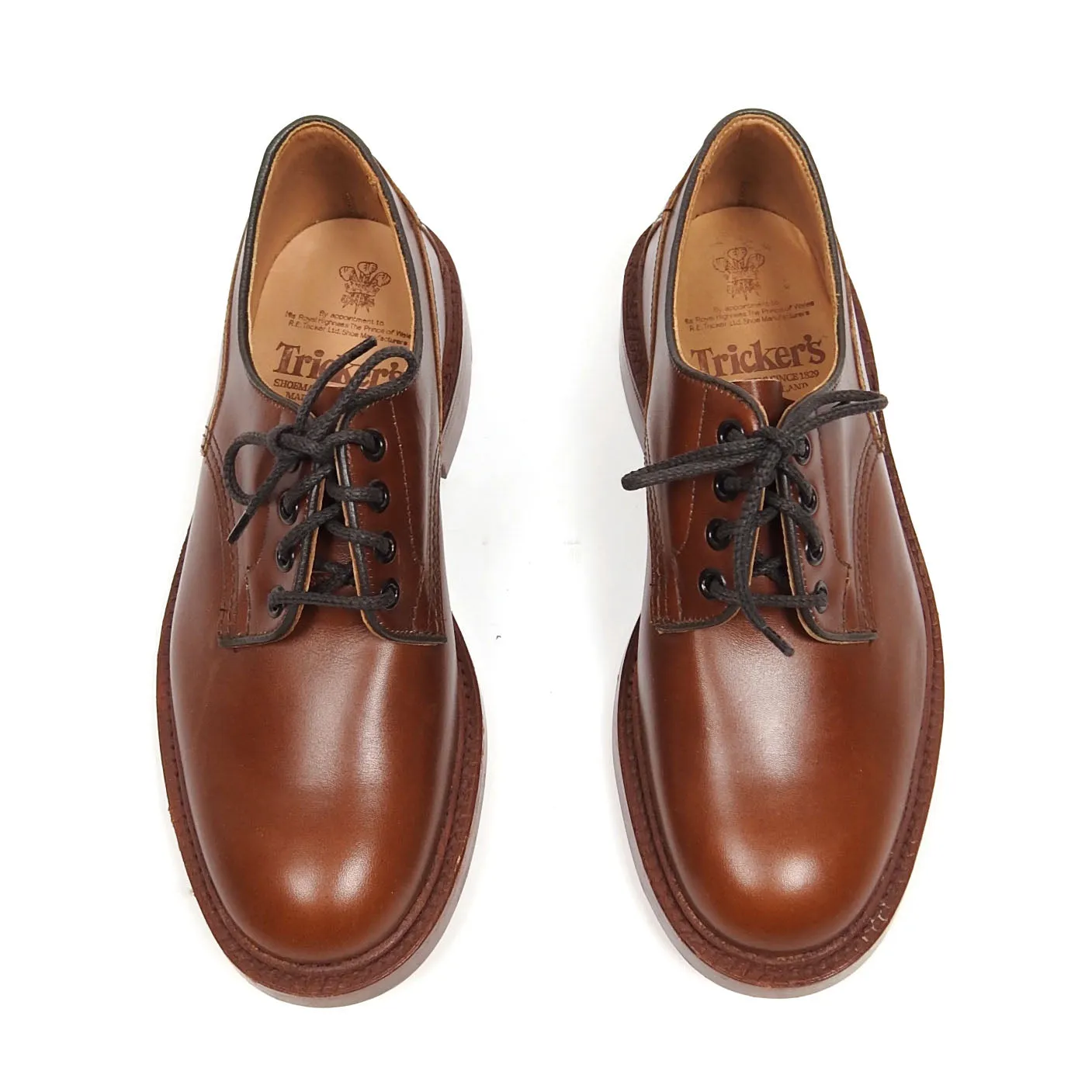 Trickers Plain Derby Fit US8