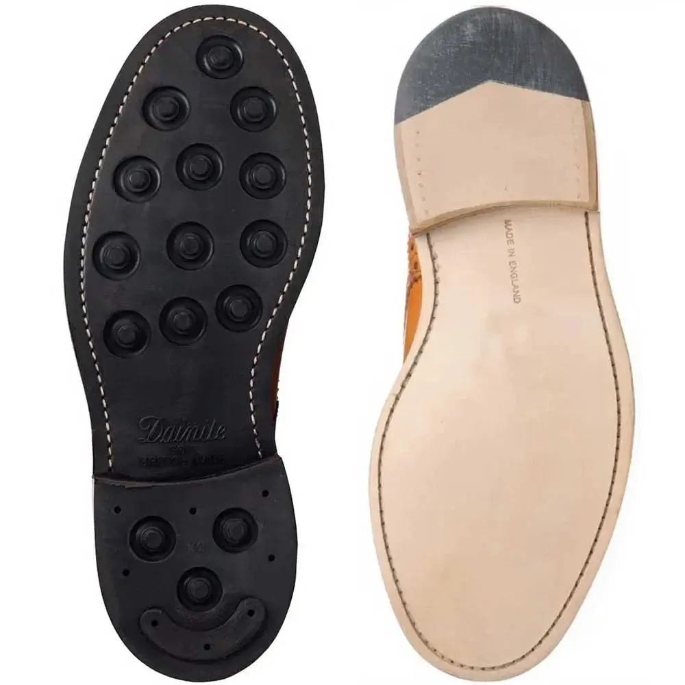 TRICKER'S Woodstock Shoes - Mens Dainite or Leather Sole - Marron Antique