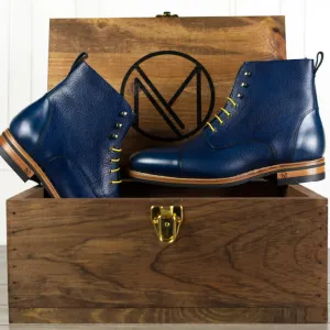 UPMEN Custom - Navy Blue Full Grain