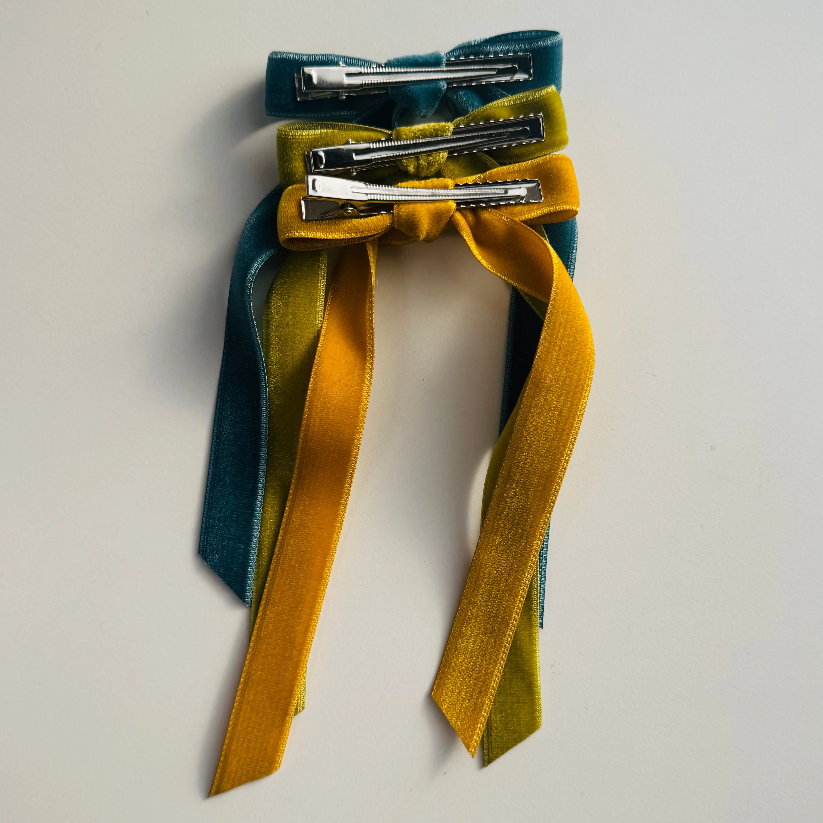 Velvet Hair Bows - Several Colors