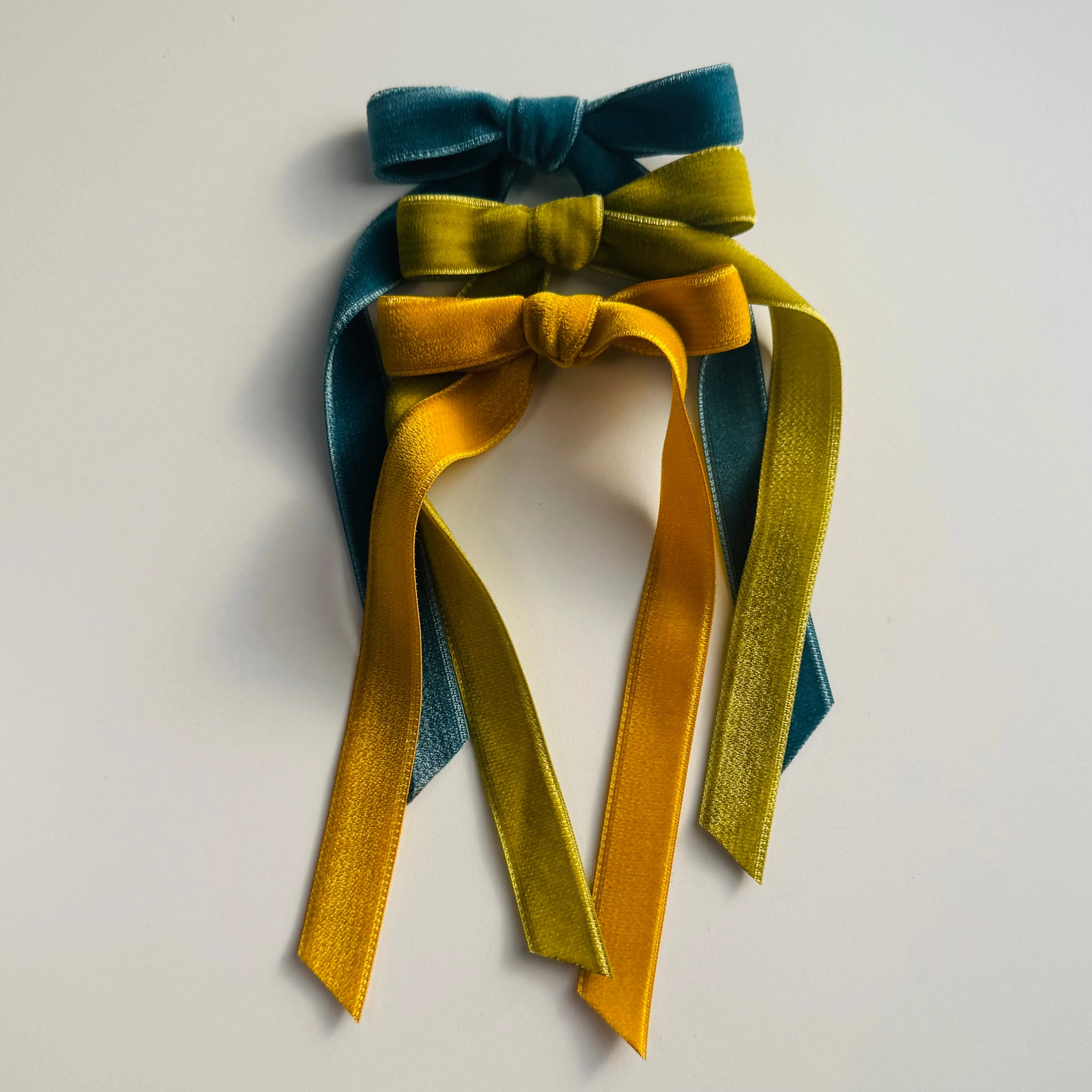 Velvet Hair Bows - Several Colors