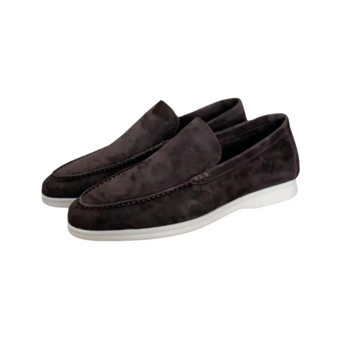 Vencino | Mens Suede Loafers Slip-On Shoes for Smart Casual, Old Money Style & Summer Walks
