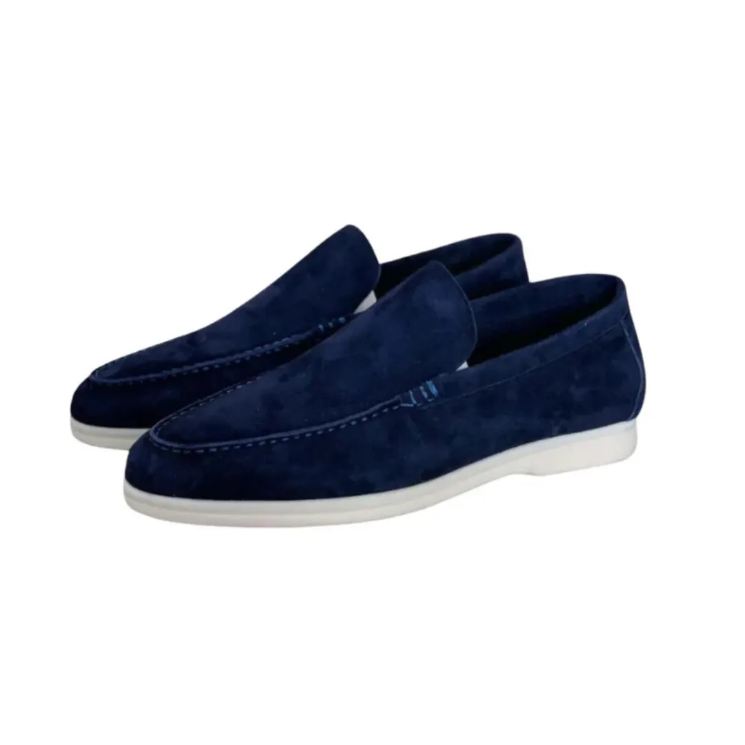 Vencino | Mens Suede Loafers Slip-On Shoes for Smart Casual, Old Money Style & Summer Walks