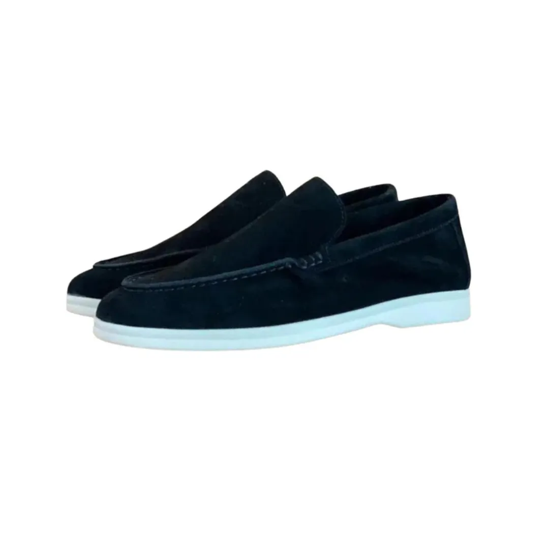 Vencino | Mens Suede Loafers Slip-On Shoes for Smart Casual, Old Money Style & Summer Walks