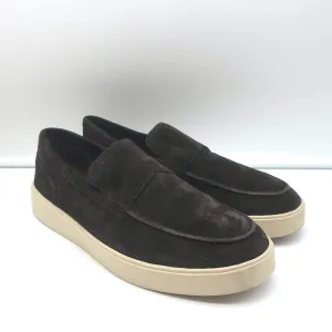 Vince Toren Slip-On Loafers Dark Brown Suede Size 9.5