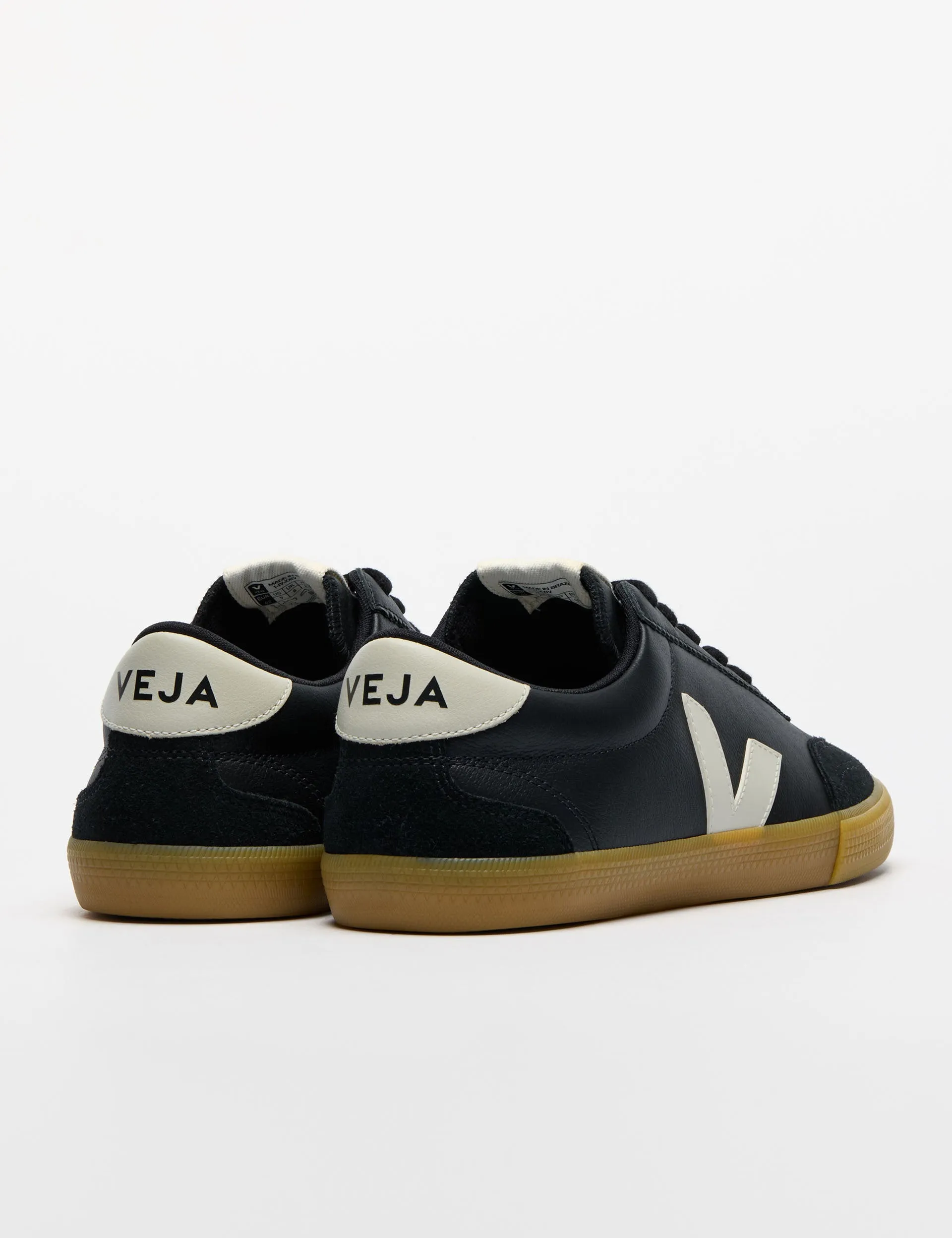 Volley Leather - Black Pierre