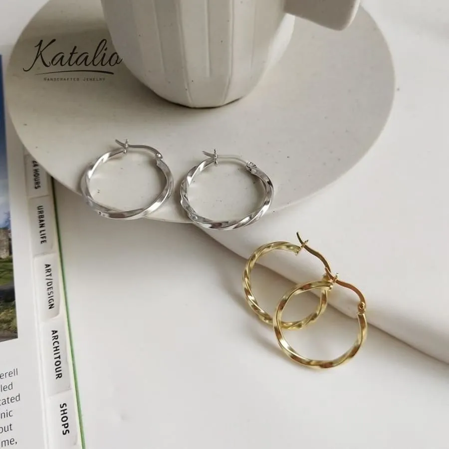 Weaved Hoop Earrings