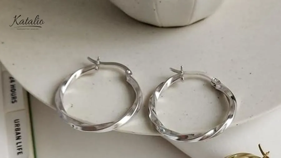 Weaved Hoop Earrings