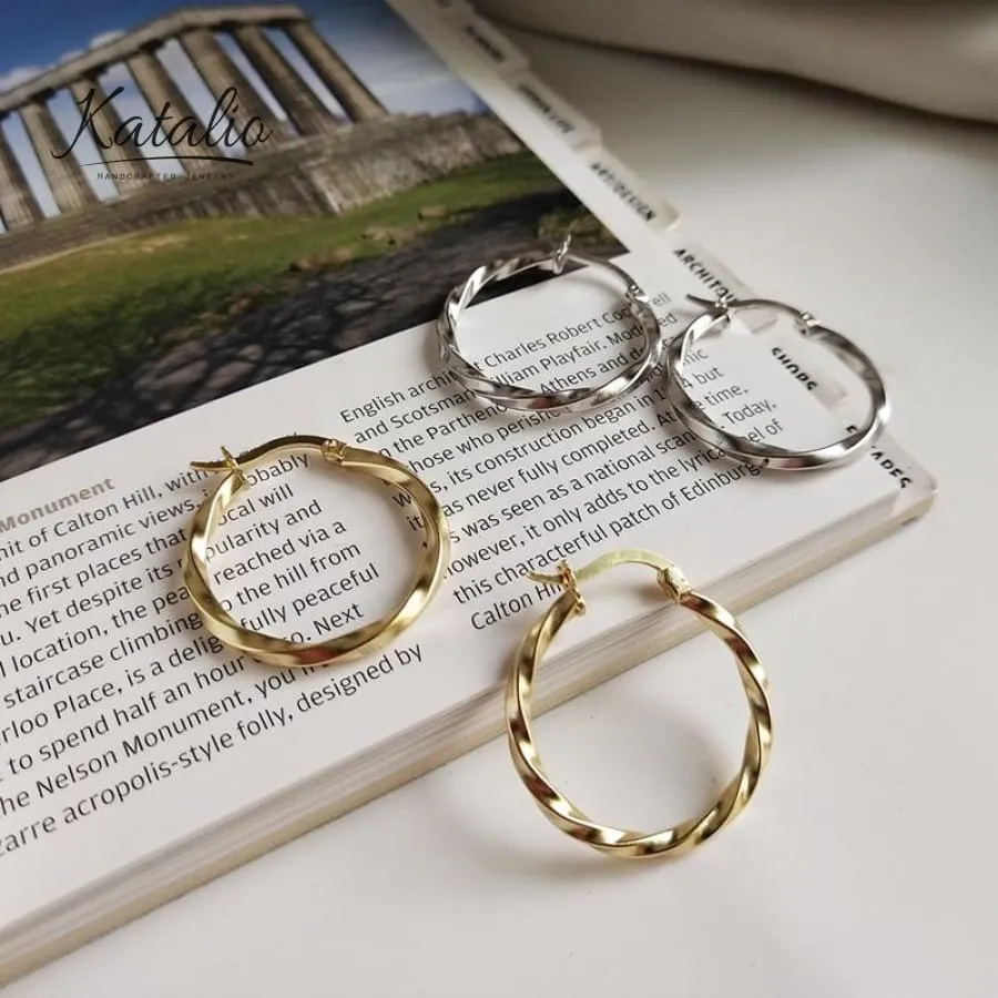 Weaved Hoop Earrings