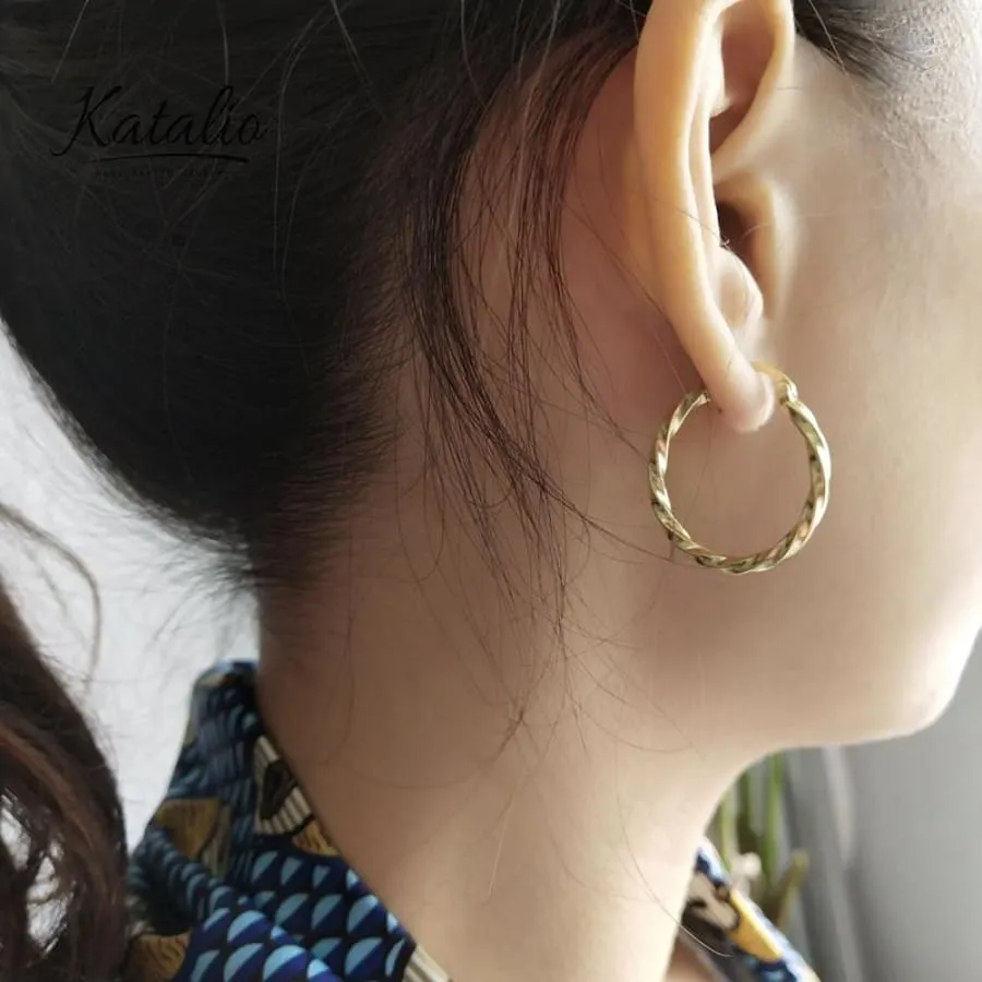 Weaved Hoop Earrings