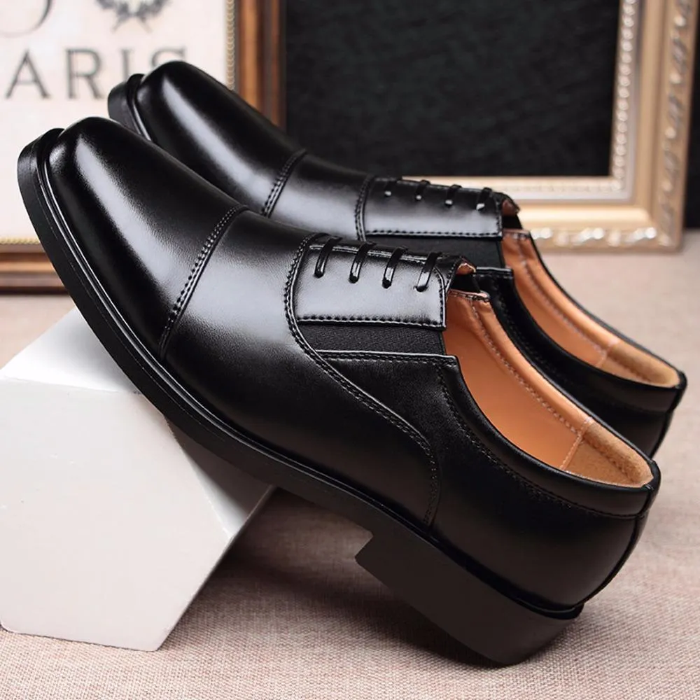 West Louis™ Gentlemen Leather Business Style Dress Shoes